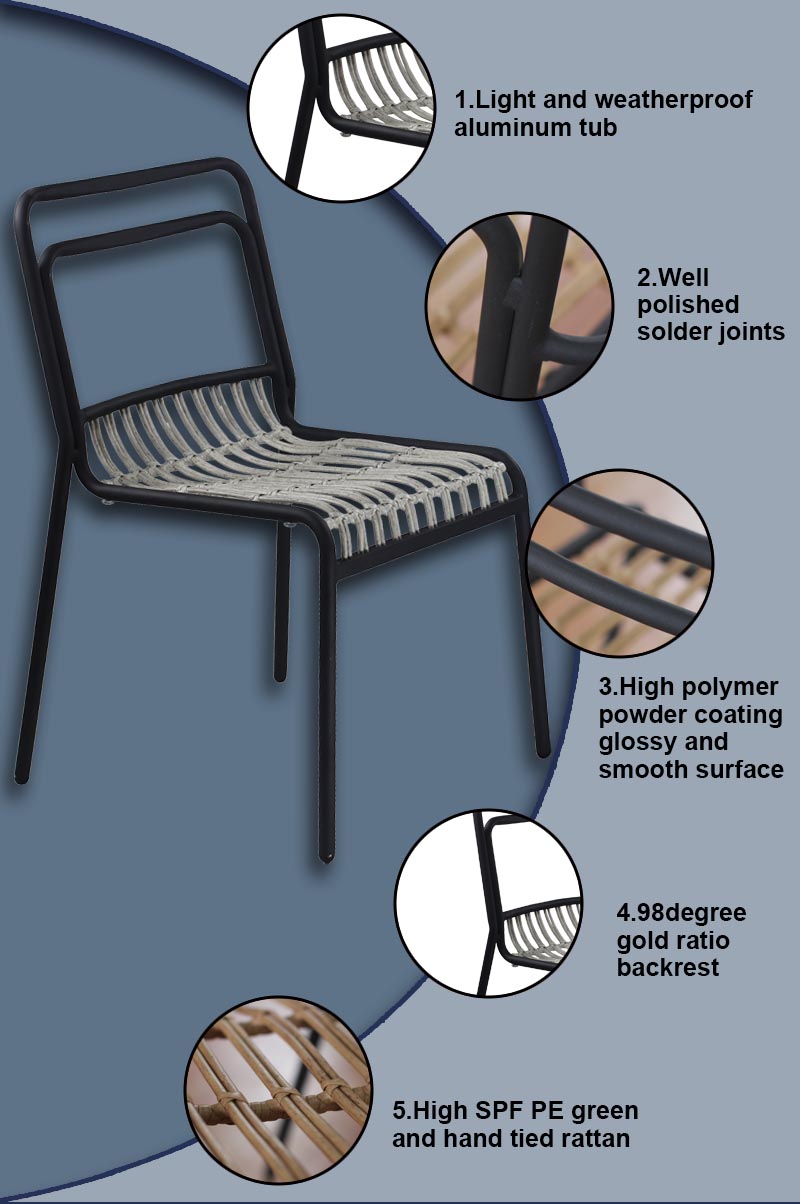 Tuwell-Find Tw8110 Aluminum Rattan Chair-5