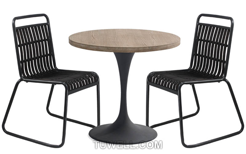 Tuwell-Best Tw8109 Aluminum Rattan Chair Manufacture-4