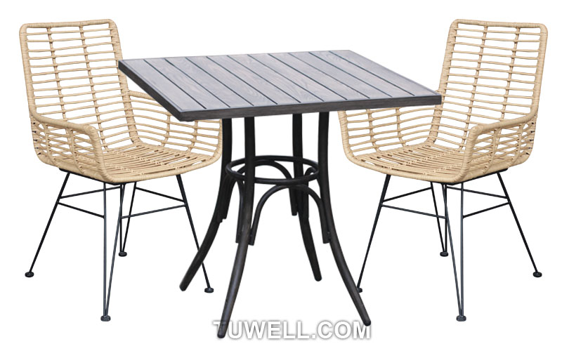 Tuwell-Find TW8710 Steel Rattan Chair-4