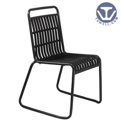 TW8109  indoor and outdoor Aluminum rattan chair for garden European leisure style