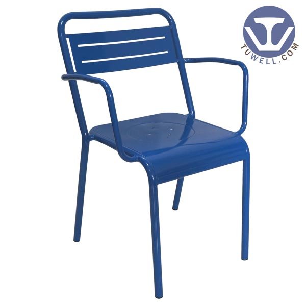 TW8019 Steel chair for dining, steel chair with arms
