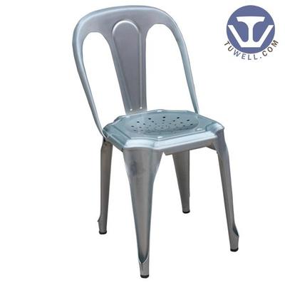 TW8009 Steel chair for dining coffee chair party chair tolix chair with ventilated holes seat pan