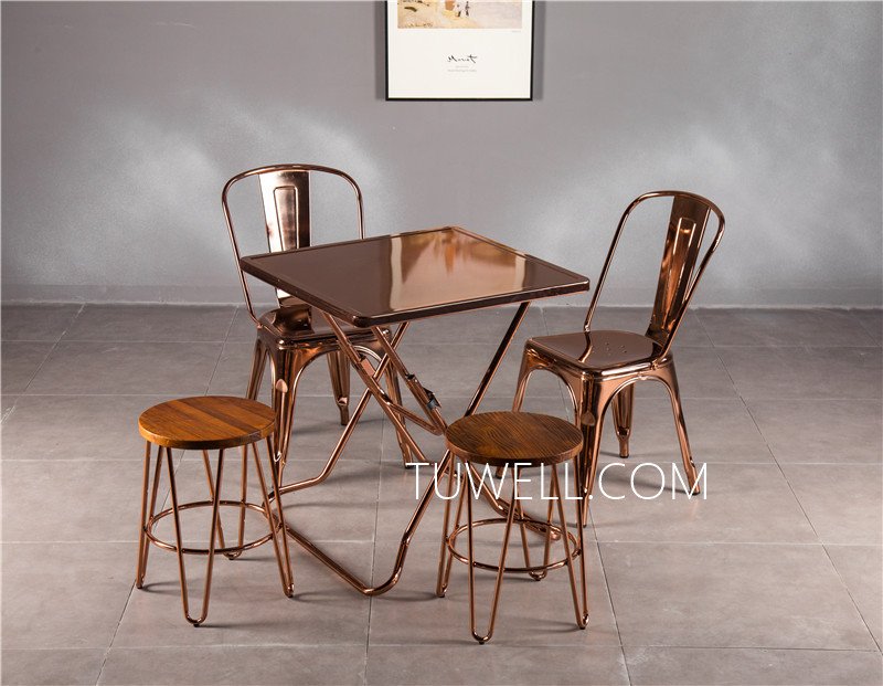 Tuwell-Professional Tw7040 Metal Dining Table Supplier-14