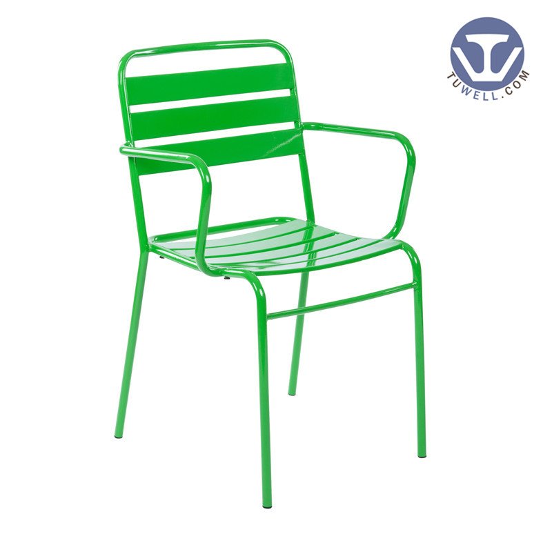 TW6819F Steel dining chair with arms coffee chair Nordic style