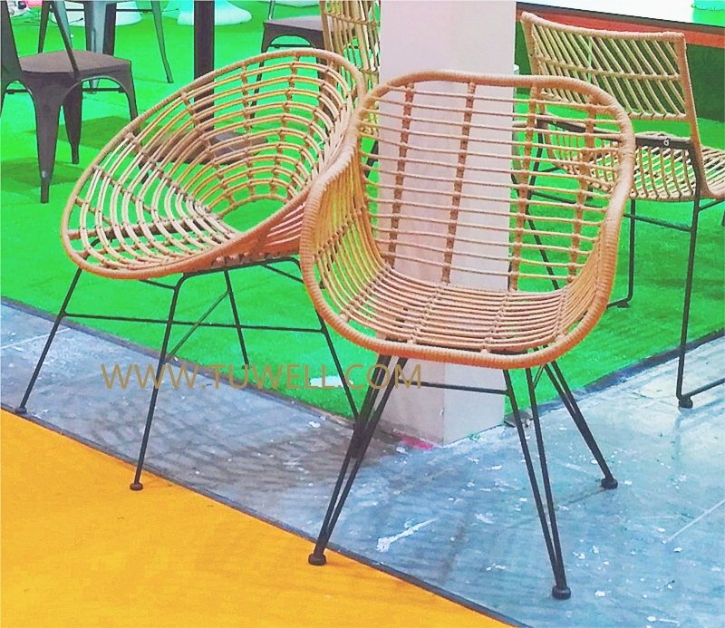 Tuwell-Find TW8712 Steel Rattan Chair-13