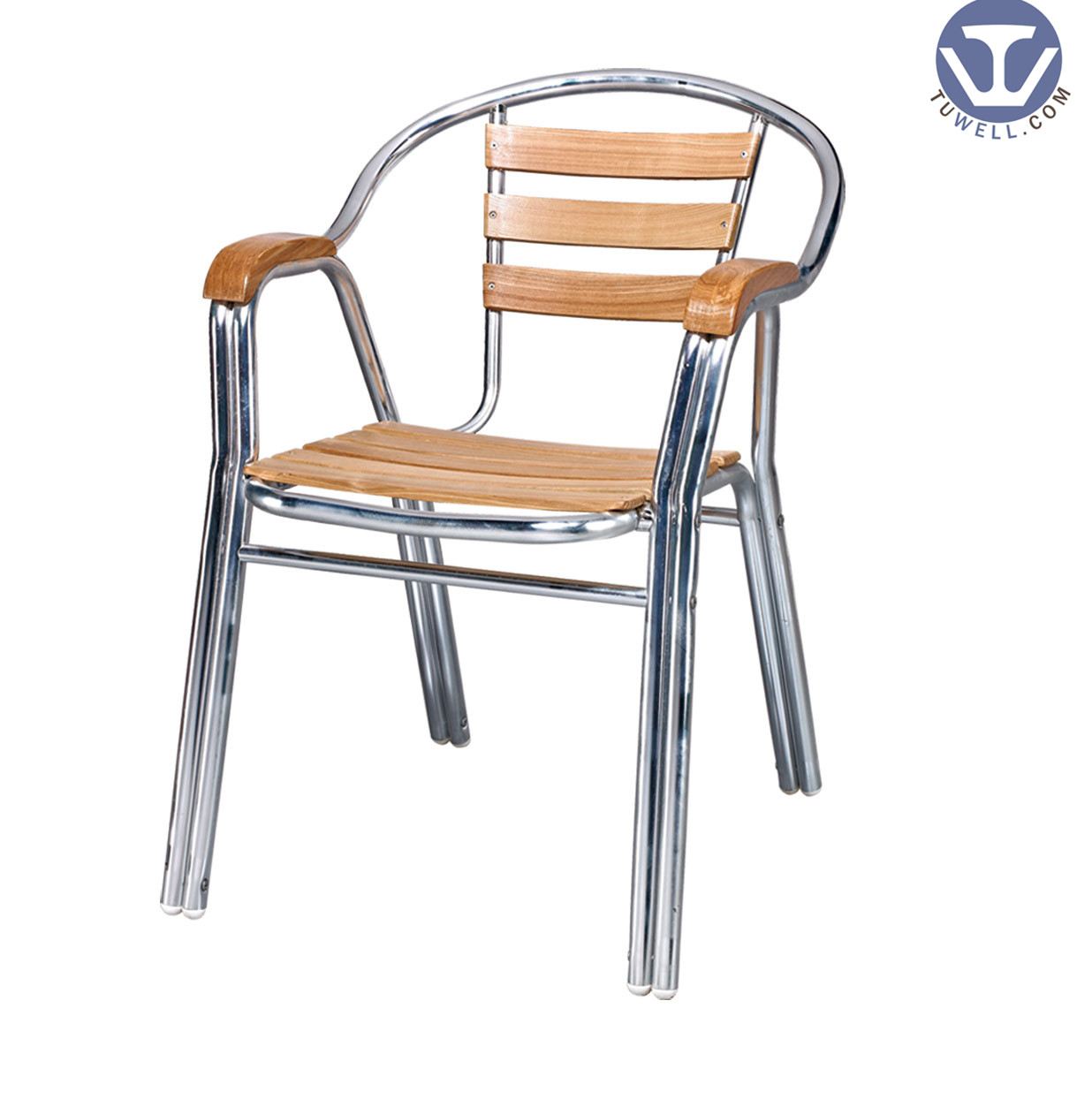 TW4014 Aluminum wooden chair Leisure chair