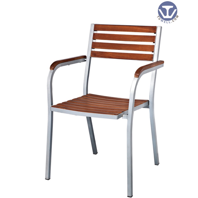 TW4015 Aluminum wooden chair Leisure chair