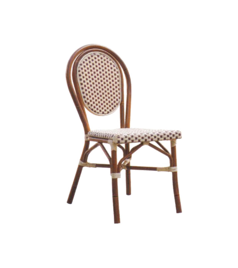 Tuwell-Best Tw3015 Aluminum Rattan Bar Chair Small Rattan Chairs-4