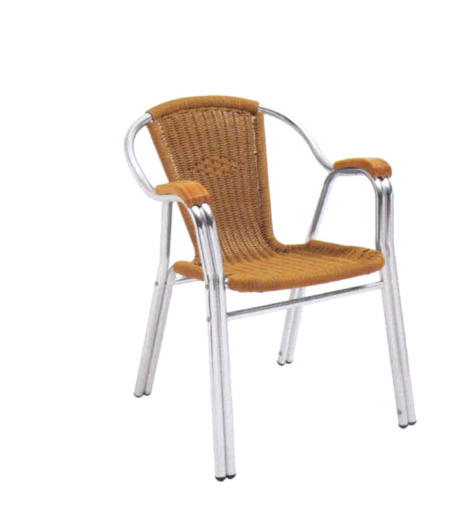 Tuwell-Best Tw3020 Aluminum Rattan Bar Chair Small Rattan Chairs-4