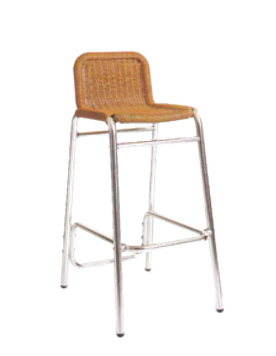 Tuwell-Best Tw3031 Aluminum Rattan Bar Chair Small Rattan Chairs-4