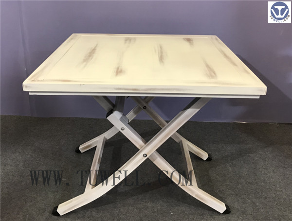 TW8738 aluminum folding table indoor and outdoor vintage color antique color