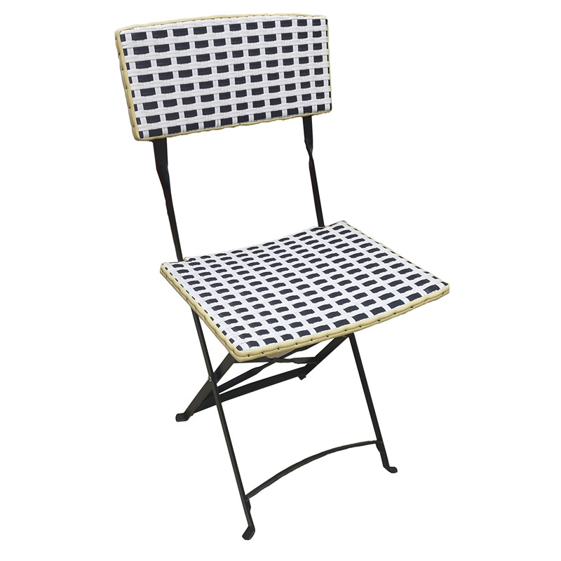 TW8779 metal Rattan chair beige color wicker dinning chair European leisure style for indoor and outdoor